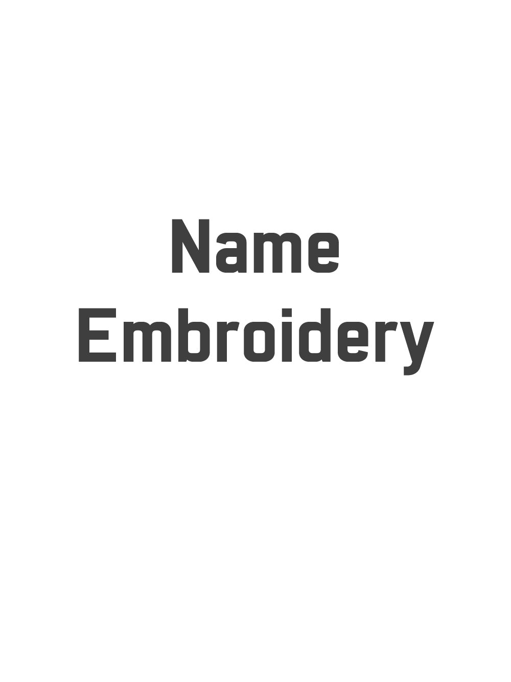 NAME EMBROIDERY